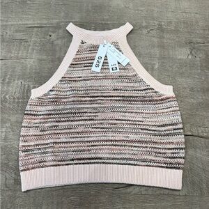 525 America Knit Tank Top | Sand Dollar Multi | Sleeveless Sweater | NWT | L